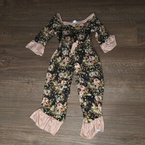 Clover Cottage Jumpsuit with Ruffle Sleeves